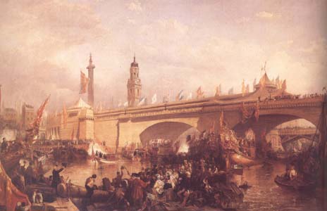 Clarkson Frederick Stanfield The Opening of London Bridge (mk25)